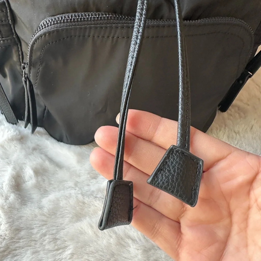 Steve Madden Black Backpack with Buckle Detail